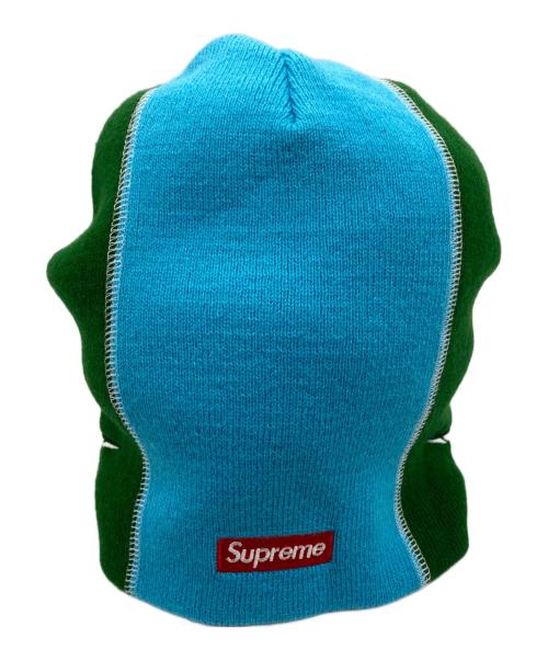 SUPREME（シュプリーム）Supreme (シュプリーム) レーシングパネルビーニー ブルー×グリーンの古着・服飾アイテム