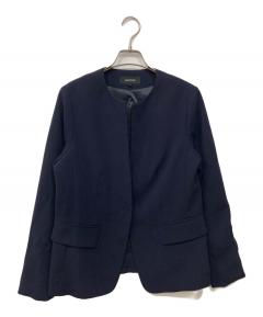 中古・古着通販】SOEJU (ソージュ) ノーカラージャケット ネイビー