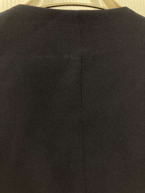 UNTITLED（アンタイトル）UNTITLED (アンタイトル) ジョーゼット ノーカラージャケット ネイビー サイズ:Lの古着・服飾アイテム