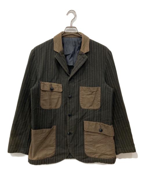 Paul Smith RED EAR（ポールスミス レッドイヤー）Paul Smith RED EAR (ポールスミス レッドイヤー) チョークストライプジャケット ブラウン サイズ:Lの古着・服飾アイテム