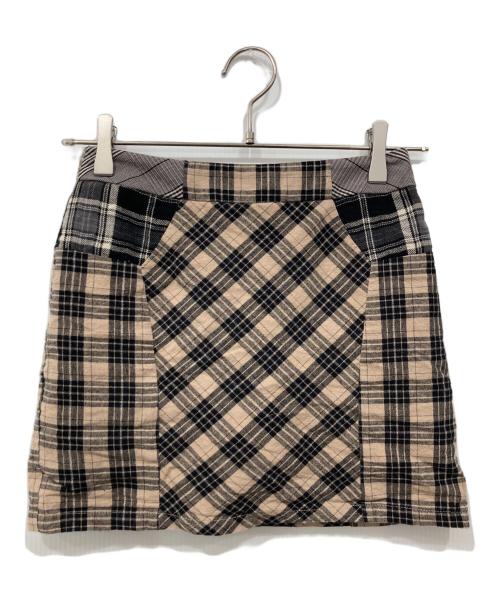 ANDMARY（アンドマリー）ANDMARY (アンドマリー) チェックセットアップ ブラック×ベージュ サイズ:Freeの古着・服飾アイテム