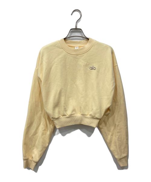 alo yoga（アローヨガ）ALO Yoga (アローヨガ) ロゴスウェット イエロー サイズ:XSの古着・服飾アイテム