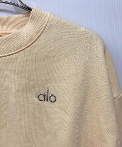 alo yoga（アローヨガ）ALO Yoga (アローヨガ) ロゴスウェット イエロー サイズ:XSの古着・服飾アイテム