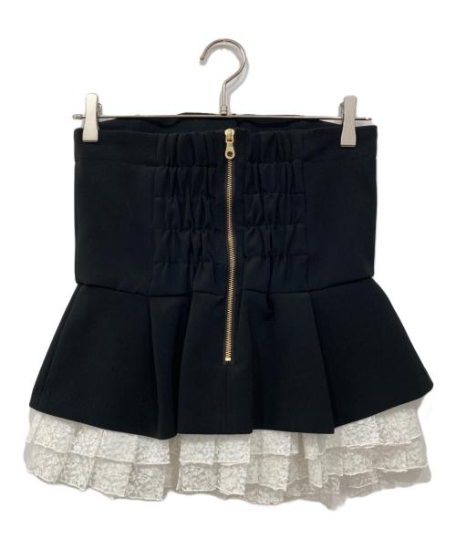 sheller（シェリエ）sheller (シェリエ) レースレイヤードビスチェ ブラック サイズ:Freeの古着・服飾アイテム