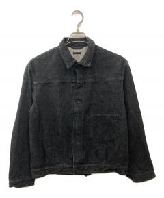 中古・古着通販】COMOLI (コモリ) 杢シルク シャツ ネイビー サイズ:1