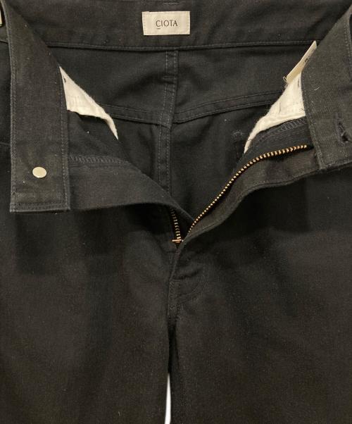 CIOTA（シオタ）CIOTA (シオタ) スビンコットンポリエステルツイル 5Pパンツ ブラック サイズ:４の古着・服飾アイテム