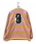Supreme (シュプリーム) ストライプラグビーシャツ ピンク サイズ:XL：25000円