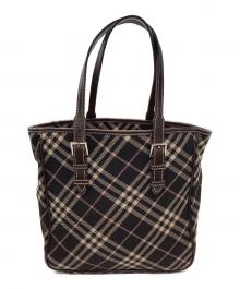 BURBERRY BLUE LABEL（バーバリー ブルー レーベル）の古着「チェックハンドバッグ」｜ブラウン