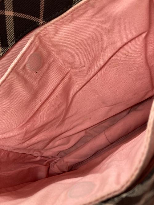BURBERRY BLUE LABEL（バーバリー ブルー レーベル）BURBERRY BLUE LABEL (バーバリー ブルー レーベル) チェックハンドバッグ ブラウンの古着・服飾アイテム