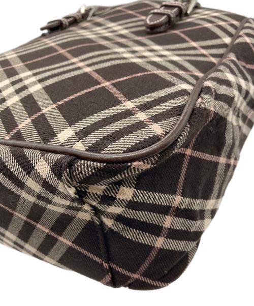 BURBERRY BLUE LABEL（バーバリー ブルー レーベル）BURBERRY BLUE LABEL (バーバリー ブルー レーベル) チェックハンドバッグ ブラウンの古着・服飾アイテム