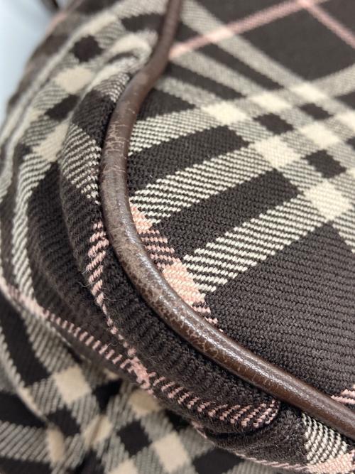 BURBERRY BLUE LABEL（バーバリー ブルー レーベル）BURBERRY BLUE LABEL (バーバリー ブルー レーベル) チェックハンドバッグ ブラウンの古着・服飾アイテム