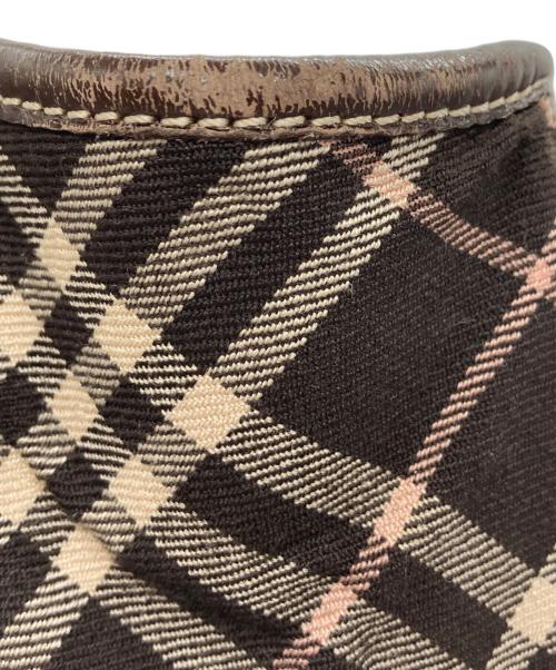 BURBERRY BLUE LABEL（バーバリー ブルー レーベル）BURBERRY BLUE LABEL (バーバリー ブルー レーベル) チェックハンドバッグ ブラウンの古着・服飾アイテム