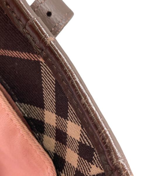 BURBERRY BLUE LABEL（バーバリー ブルー レーベル）BURBERRY BLUE LABEL (バーバリー ブルー レーベル) チェックハンドバッグ ブラウンの古着・服飾アイテム