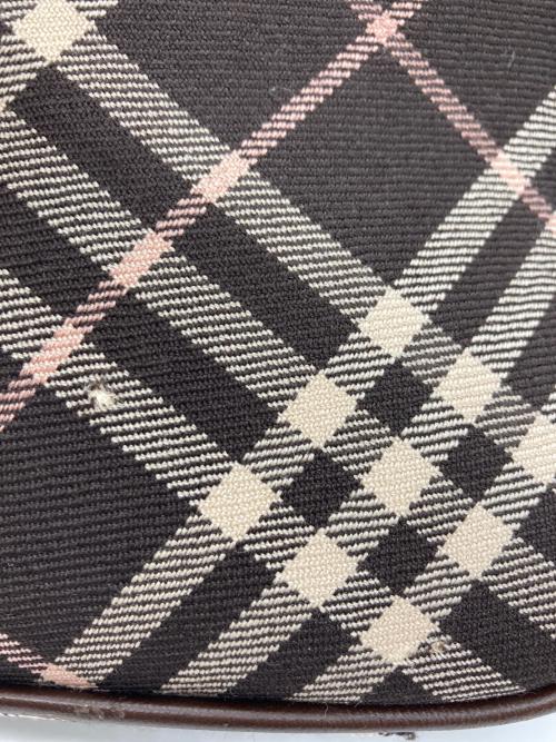 BURBERRY BLUE LABEL（バーバリー ブルー レーベル）BURBERRY BLUE LABEL (バーバリー ブルー レーベル) チェックハンドバッグ ブラウンの古着・服飾アイテム