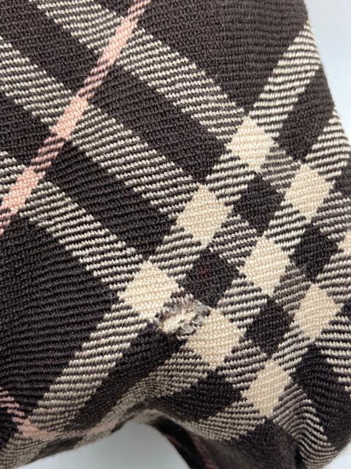 BURBERRY BLUE LABEL（バーバリー ブルー レーベル）BURBERRY BLUE LABEL (バーバリー ブルー レーベル) チェックハンドバッグ ブラウンの古着・服飾アイテム