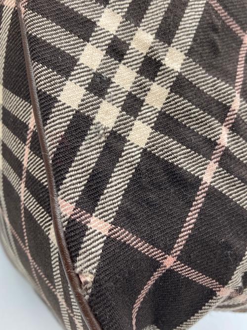 BURBERRY BLUE LABEL（バーバリー ブルー レーベル）BURBERRY BLUE LABEL (バーバリー ブルー レーベル) チェックハンドバッグ ブラウンの古着・服飾アイテム
