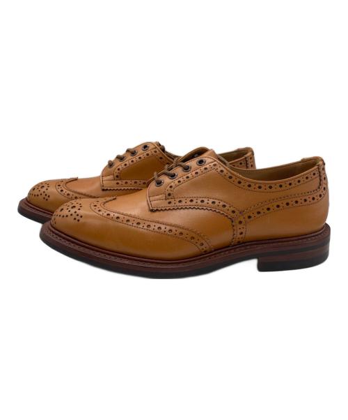 Tricker's（トリッカーズ）Tricker's (トリッカーズ) BOURTON ACORN ウィングチップ シューズ ベージュ サイズ:8 1/2の古着・服飾アイテム