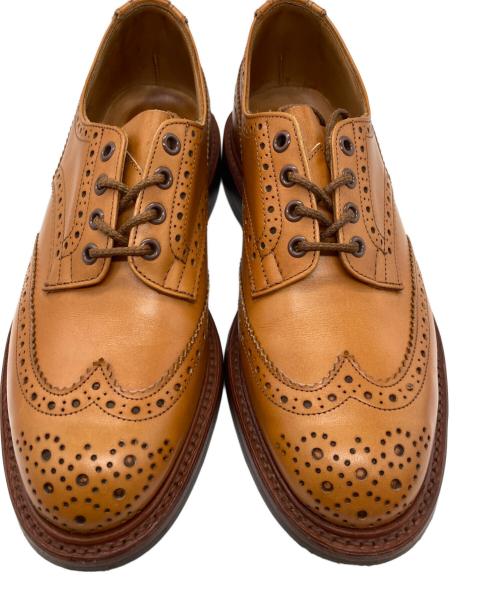Tricker's（トリッカーズ）Tricker's (トリッカーズ) BOURTON ACORN ウィングチップ シューズ ベージュ サイズ:8 1/2の古着・服飾アイテム