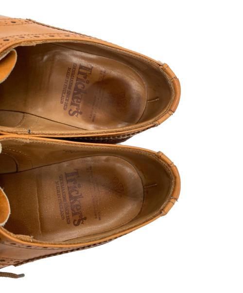 Tricker's（トリッカーズ）Tricker's (トリッカーズ) BOURTON ACORN ウィングチップ シューズ ベージュ サイズ:8 1/2の古着・服飾アイテム
