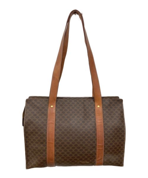 CELINE（セリーヌ）CELINE (セリーヌ) マカダム柄 トートバッグ ブラウンの古着・服飾アイテム