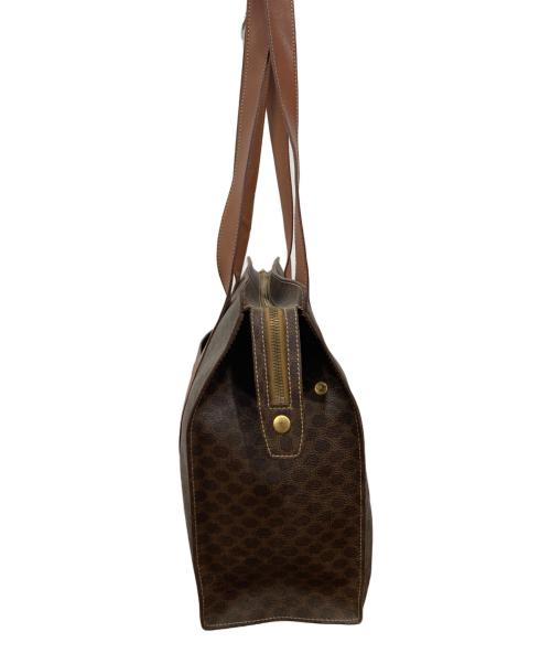 CELINE（セリーヌ）CELINE (セリーヌ) マカダム柄 トートバッグ ブラウンの古着・服飾アイテム