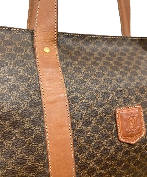 CELINE（セリーヌ）CELINE (セリーヌ) マカダム柄 トートバッグ ブラウンの古着・服飾アイテム