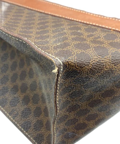 CELINE（セリーヌ）CELINE (セリーヌ) マカダム柄 トートバッグ ブラウンの古着・服飾アイテム