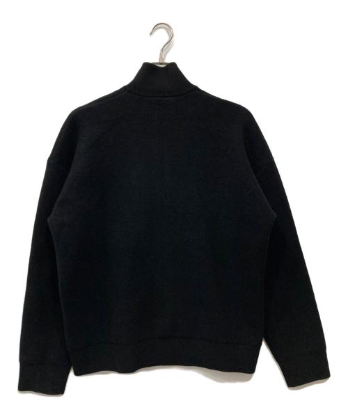 DIESEL（ディーゼル）DIESEL (ディーゼル) ハイネック Dロゴ ドライバーズニット ブラック サイズ:Sの古着・服飾アイテム