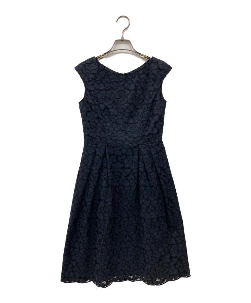 ANAYI（アナイ）ANAYI (アナイ) カットワークノースリーブワンピース ネイビー サイズ:36 未使用品の古着・服飾アイテム