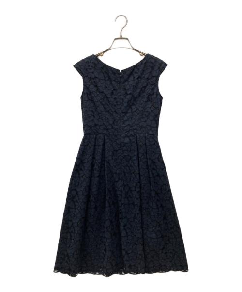 ANAYI（アナイ）ANAYI (アナイ) カットワークノースリーブワンピース ネイビー サイズ:36 未使用品の古着・服飾アイテム