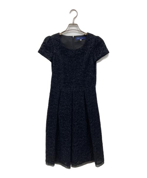 M'S GRACY（エムズグレイシー）M'S GRACY (エムズグレイシー) バラ柄ワンピース ブラック サイズ:36の古着・服飾アイテム