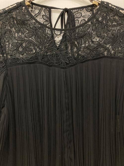 ANAYI（アナイ）ANAYI (アナイ) 楊柳プリーツブラウス ブラック サイズ:38の古着・服飾アイテム