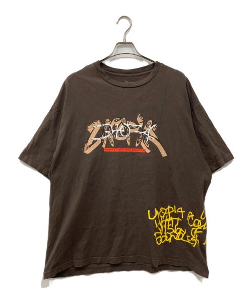 CACTUS（カクタス）CACTUS (カクタス) Travus Scott Utopia Tシャツ ブラウン サイズ:XXLの古着・服飾アイテム