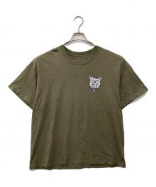 NIKE SB（ナイキエスビー）の古着「プリントTシャツ」｜カーキ