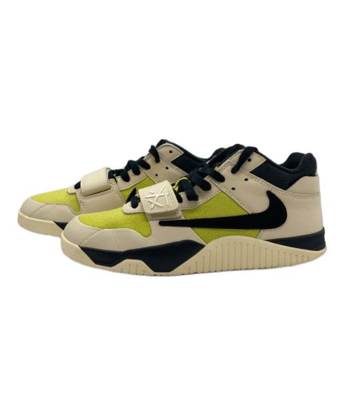 NIKE（ナイキ）NIKE (ナイキ) Travis Scott (トラヴィススコット) ハイカットスニーカー イエロー×アイボリー サイズ:28の古着・服飾アイテム