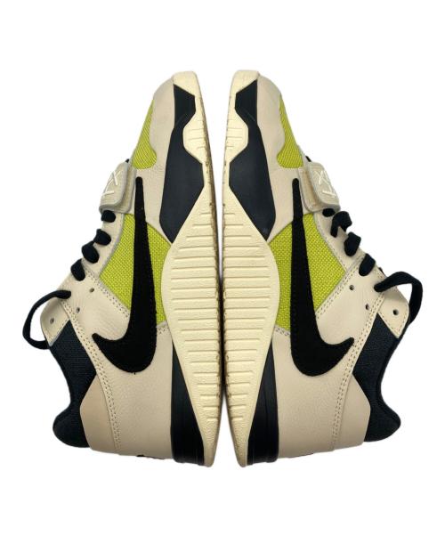 NIKE（ナイキ）NIKE (ナイキ) Travis Scott (トラヴィススコット) ハイカットスニーカー イエロー×アイボリー サイズ:28の古着・服飾アイテム