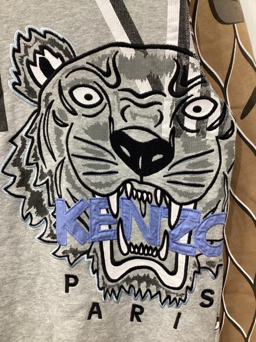 KENZO（ケンゾー）KENZO (ケンゾー) タイガー刺繍スウェット グレー サイズ:Mの古着・服飾アイテム