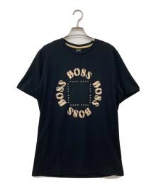 HUGO BOSS（ヒューゴ ボス）の古着「プリントTシャツ」｜ブラック