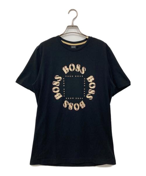 HUGO BOSS（ヒューゴ ボス）HUGO BOSS (ヒューゴ ボス) プリントTシャツ ブラック サイズ:Mの古着・服飾アイテム