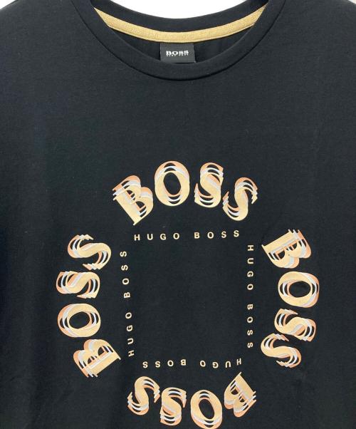 HUGO BOSS（ヒューゴ ボス）HUGO BOSS (ヒューゴ ボス) プリントTシャツ ブラック サイズ:Mの古着・服飾アイテム