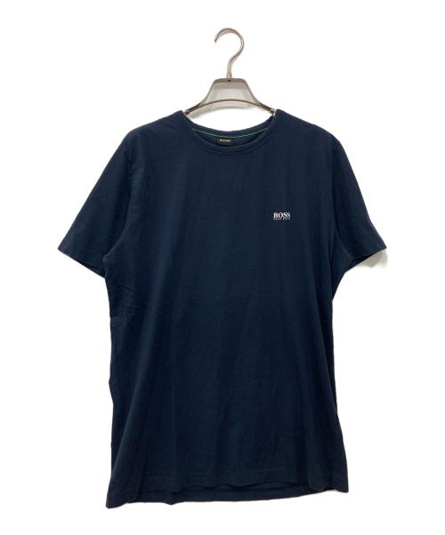 HUGO BOSS（ヒューゴ ボス）HUGO BOSS (ヒューゴ ボス) ロゴTシャツ ネイビー サイズ:Lの古着・服飾アイテム