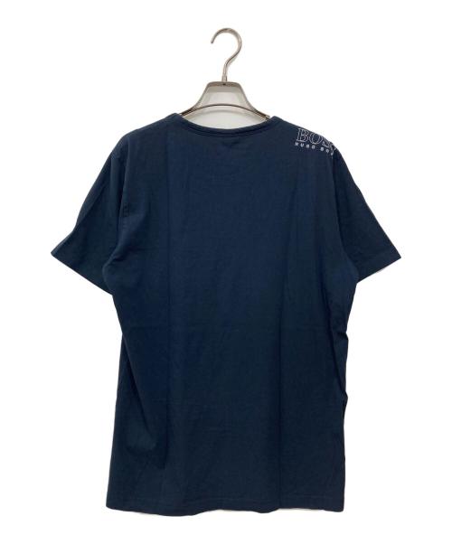 HUGO BOSS（ヒューゴ ボス）HUGO BOSS (ヒューゴ ボス) ロゴTシャツ ネイビー サイズ:Lの古着・服飾アイテム