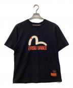 EVISUエヴィス）の古着「プリントTシャツ」｜ブラック