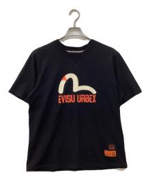 EVISU（エヴィス）の古着「プリントTシャツ」｜ブラック