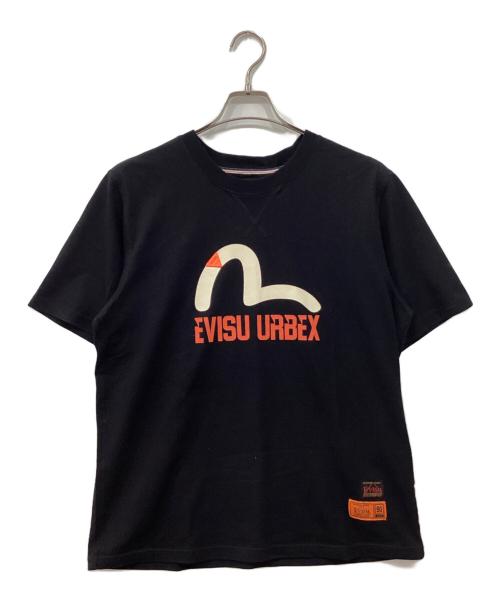 EVISU（エヴィス）EVISU (エヴィス) プリントTシャツ ブラック サイズ:Mの古着・服飾アイテム