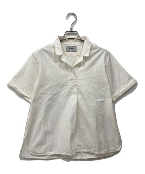 YAECA（ヤエカ）YAECA (ヤエカ) プルオーバー半袖シャツ ホワイト サイズ:Mの古着・服飾アイテム