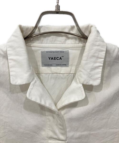 YAECA（ヤエカ）YAECA (ヤエカ) プルオーバー半袖シャツ ホワイト サイズ:Mの古着・服飾アイテム