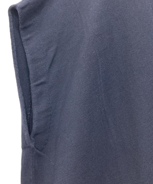 ENFOLD（エンフォルド）ENFOLD (エンフォルド) ウォッシャブルランダムヘムニット ネイビー サイズ:38の古着・服飾アイテム