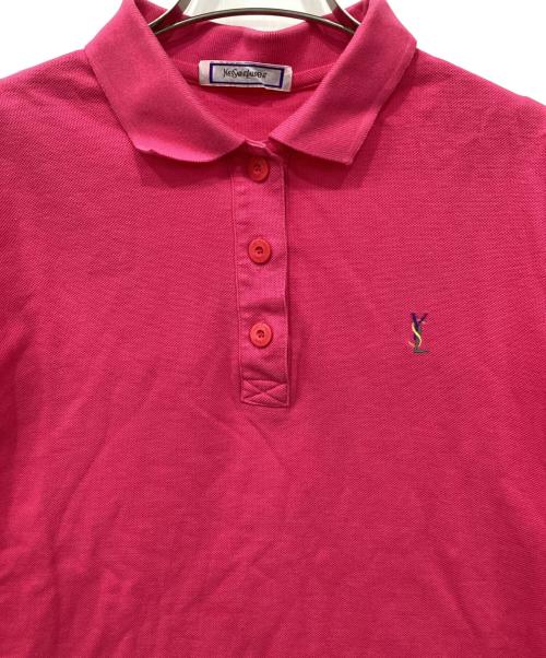 Yves Saint Laurent（イヴサンローラン）Yves Saint Laurent (イヴサンローラン) 半袖ポロシャツ ショッキングピンク サイズ:Mの古着・服飾アイテム