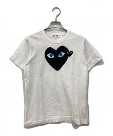 PLAY COMME des GARCONS（プレイコムデギャルソン）の古着「ハートロゴTシャツ」｜ホワイト